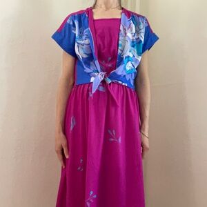 Vintage Young Hawaii for Liberty House dress with tie shirt